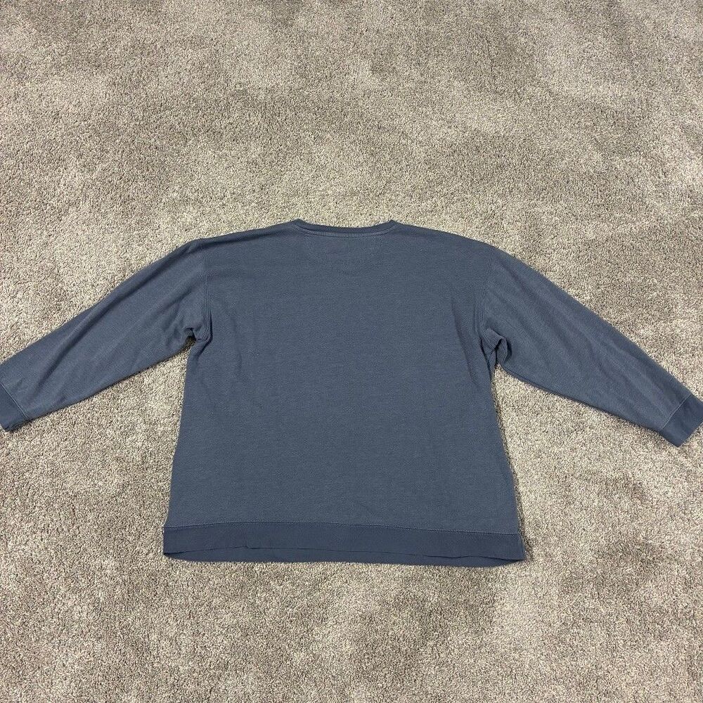 Natural Life Kindness Matters Floral Graphic Sweatshirt Women XXL Blue Gray - Picture 4 of 8